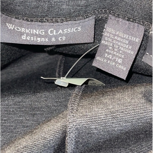 NWT Lane Bryant working classic pants. Size 14/16 color is grey /charcoal - Picture 5 of 8